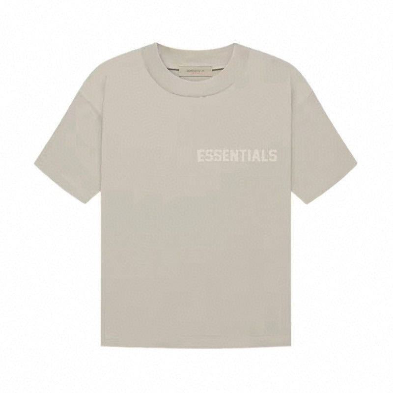 ESSENTIALS Children's Pure Cotton Short-sleeved T-shirt Summer High School Children's Summer Dress Fashionable Brand Fried Street T-shirt Western Style Children's Dress