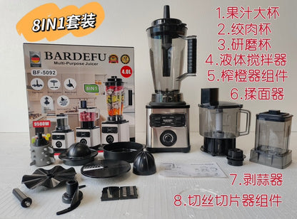 4Lblender Cross-Border North American Stainless Steel Food Processor Large Capacity Blender Juicer Mixer Meat Grinder