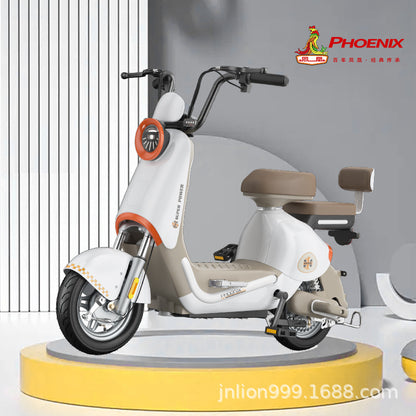 Phoenix New National Standard Electric Vehicle Blue Excellent Electric Bicycle Can Be Registered Offline Physical Same Model Electric Bicycle