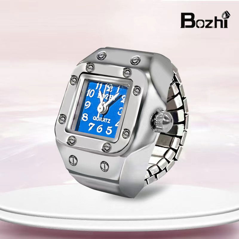 [Ring watch] new hot creative alloy shell finger watch lovers foreign trade new men and women manufacturers direct batch