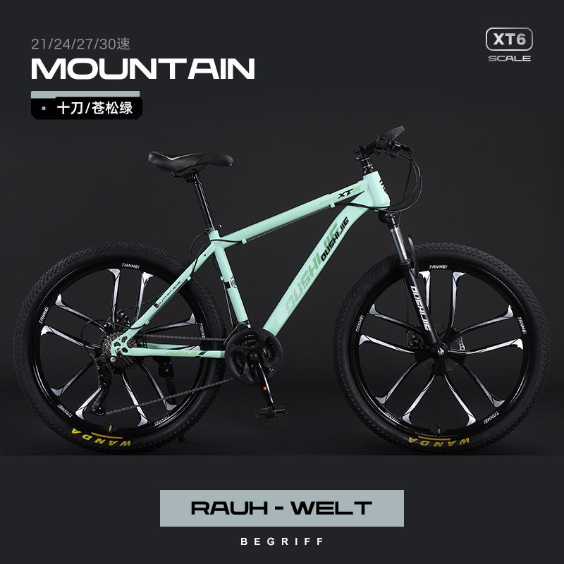 Mountain Bike Men and Women Adult Commuter Teenagers Variable Speed Student Shock Absorption off-Road Racing Bike Cross-Border