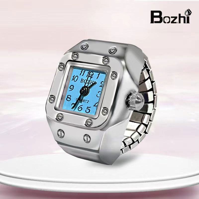 [Ring watch] new hot creative alloy shell finger watch lovers foreign trade new men and women manufacturers direct batch