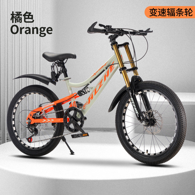 Children's Mountain Bike Cycling Road Bike Double Shock-Absorbing Cycling Bicycle Men's and Women's Same Bicycle Student Cycling Bicycle