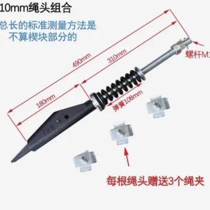 Elevator Wire Rope Head Combination Wire Clamp Rod Diameter 8/10/12 Elevator Parts Manufacturer Wire Rope Clamp