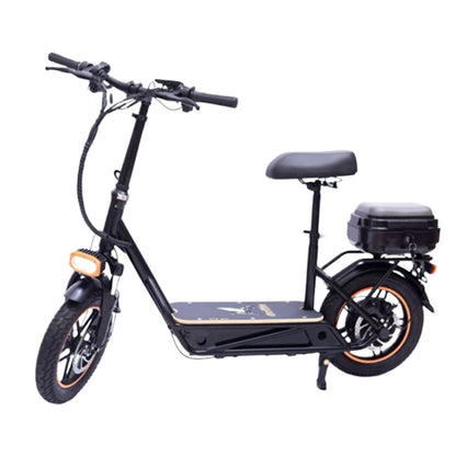 Electric Scooter, Exclusively for Cross-Border Sales, 14inch Wide Tires, Dual Shock Absorption, Long Battery Life, Adult, Portable, with Tail Box