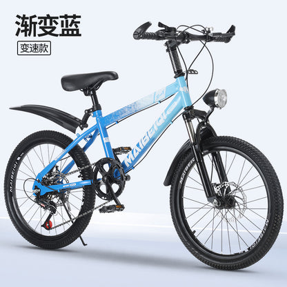 Children's Mountain Bike Primary and Secondary School Students Variable Speed Mountain Bike 8-14 Years Old Middle and Big Children Teenagers Outdoor Road Bike