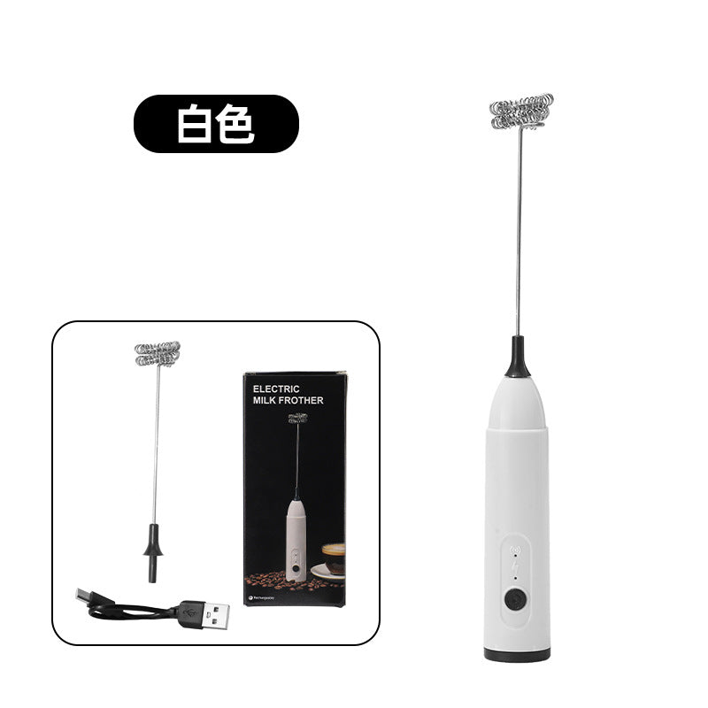 Kitchen Multifunctional Mini Rechargeable Electric Milk Frother Coffee Stirring Stick Milk Frother Milk Powder Mixer