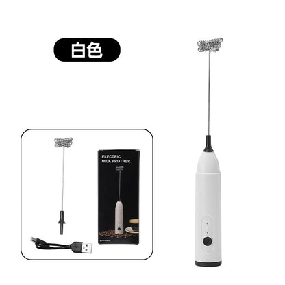 Kitchen Multifunctional Mini Rechargeable Electric Milk Frother Coffee Stirring Stick Milk Frother Milk Powder Mixer