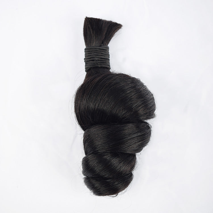 European and American Cross-Border Dreadlock Hair Extensions Straight Human Hair Bulk Hair Human Hair Full Real Hair Wig
