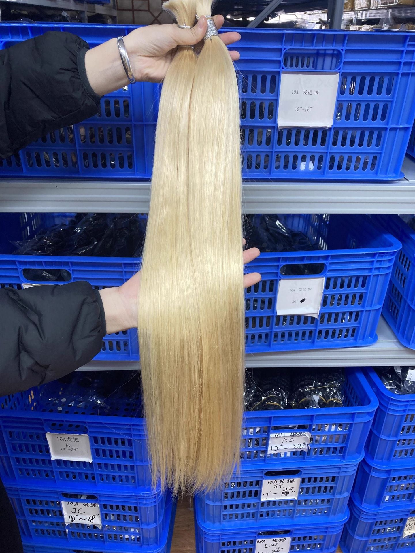 Customized Wig Women's Hair Bulk Hair Human Straight Hair Real Hair Cross-Border Wig
