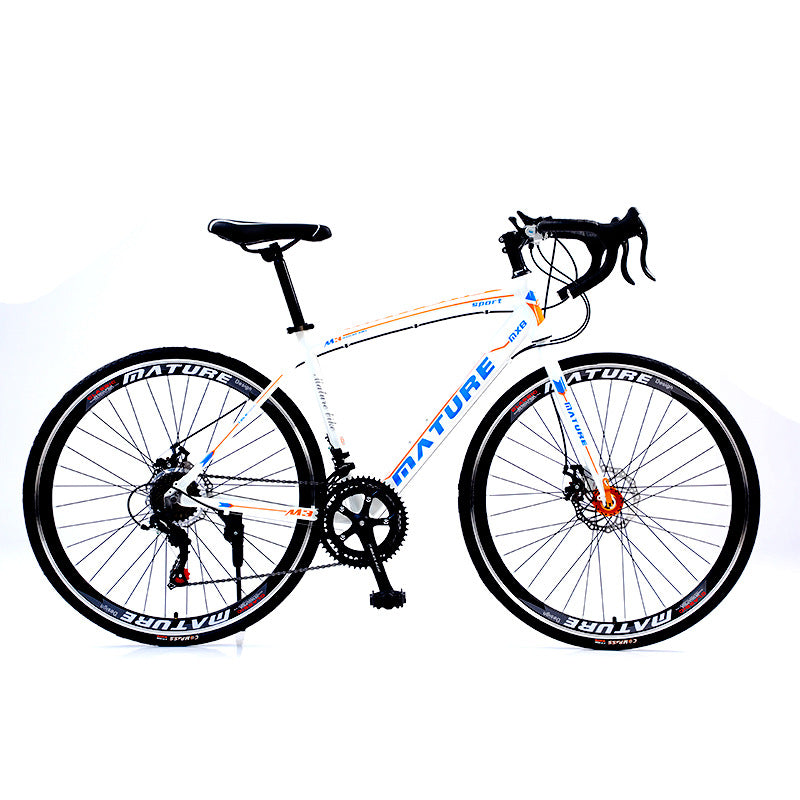 Source Factory Urban Road Competition Variable Speed Bicycle Double Disc Brake Lightweight Male and Female Students Bicycle Commuting