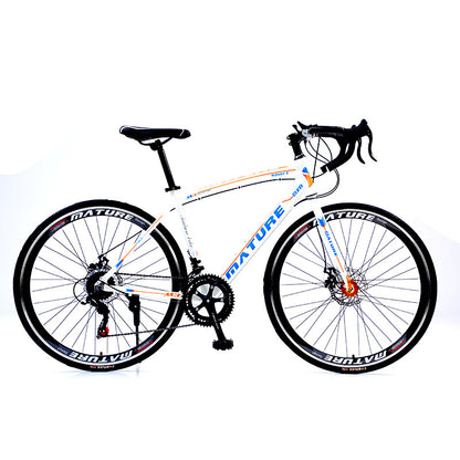 Source Factory Urban Road Competition Variable Speed Bicycle Double Disc Brake Lightweight Male and Female Students Bicycle Commuting
