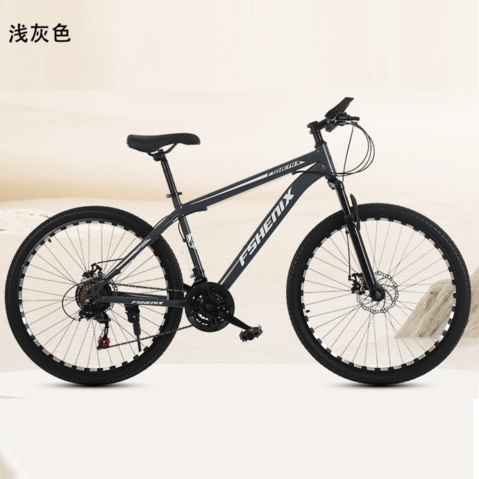 Carefully Selected Wholesale Mountain Bikes for Adults, 24-Inch and 26-Inch, Men's Shock-Absorbing 21-Speed Off-Road Road Bikes for Female College Students