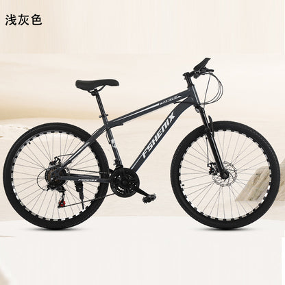 Carefully Selected Wholesale Mountain Bikes for Adults, 24-Inch and 26-Inch, Men's Shock-Absorbing 21-Speed Off-Road Road Bikes for Female College Students