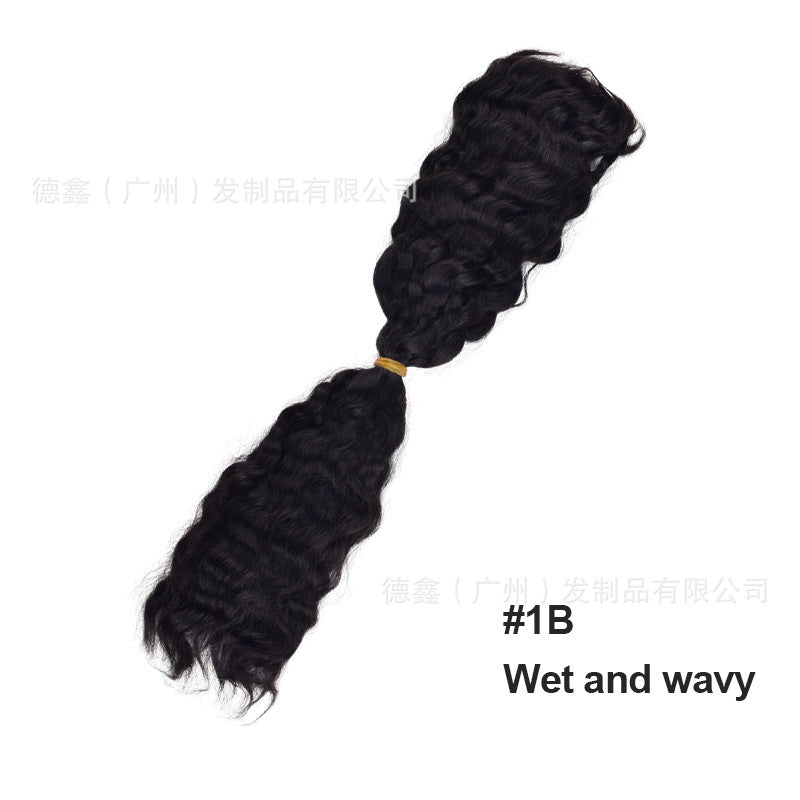 European and American Cross-Border Sdd Two-Pointed First-Speed Hair Handle Bulk Hair Huaman Hair Wig Human Hair