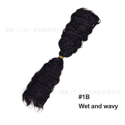 European and American Cross-Border Sdd Two-Pointed First-Speed Hair Handle Bulk Hair Huaman Hair Wig Human Hair