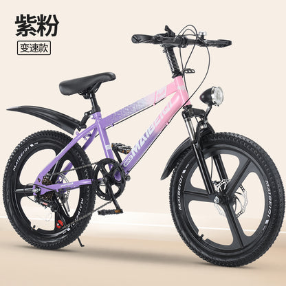 Children's Mountain Bike Primary and Secondary School Students Variable Speed Mountain Bike 8-14 Years Old Middle and Big Children Teenagers Outdoor Road Bike