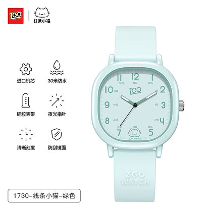 Zhenggang Silent Exam-Specific Watch for Women, Suitable for Junior High and High School Students, Children, Girls, and Kids, Only Tells Time