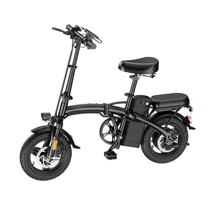 U.S. In-Stock Cross-Border Hot-Selling 14-Inch Folding Electric Bike, Ultra-Light Portable Electric Bicycle, Mini Distribution