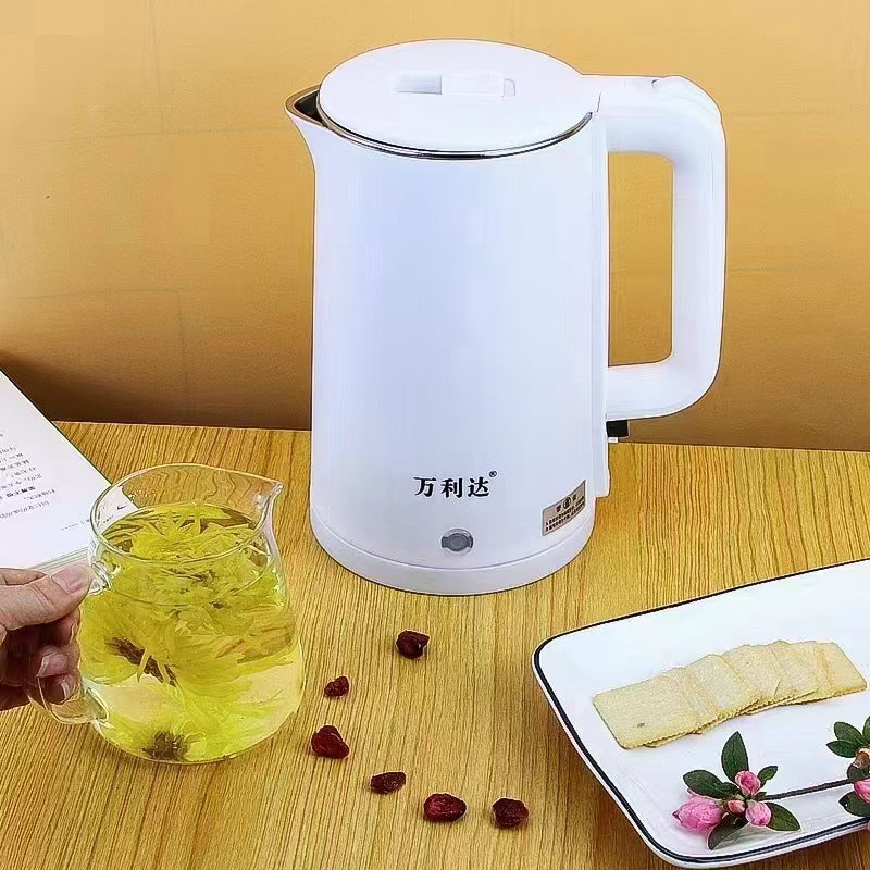 New Model Electric Kettle, Stainless Steel Kettle, Health Kettle, Double-Layer Insulated Kettle with Logo Printing