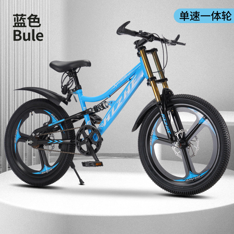 Children's Mountain Bike Cycling Road Bike Double Shock-Absorbing Cycling Bicycle Men's and Women's Same Bicycle Student Cycling Bicycle