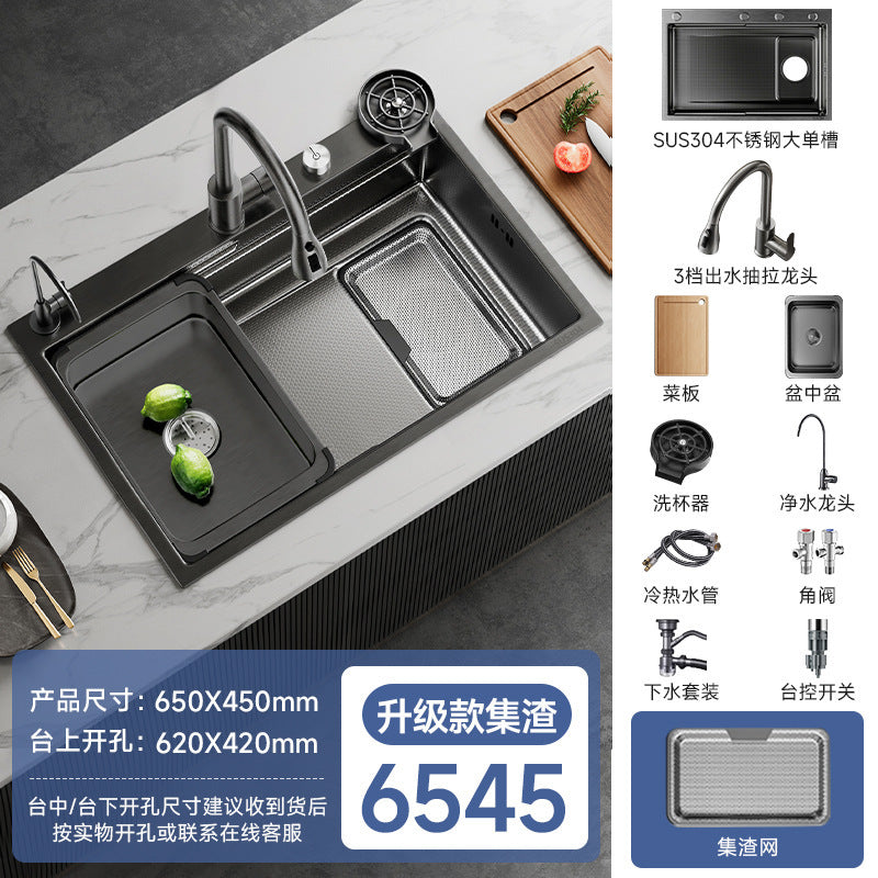 Jomoo Sink Large Single-Slot Kitchen Household 304 Stainless Steel Countertop Undermount Sink Dishwashing Sink Undermount Sink