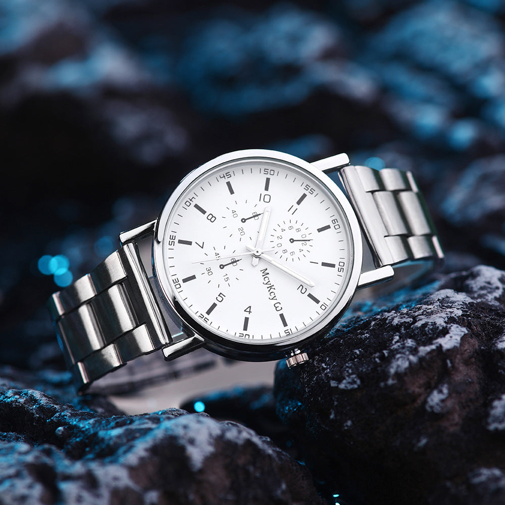 MCYKCY Factory Direct Men's Watch Gift Watch Wholesale watch Simple Steel Band Quartz Men's Watch