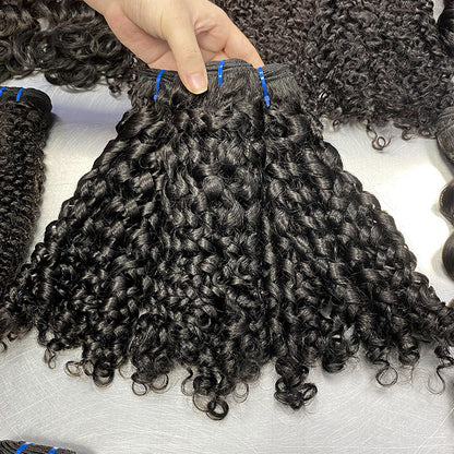 Genie Roll Human Hair Curtain Europe, America and Africa Hot Fumi Pissy Two Human Hair bundles