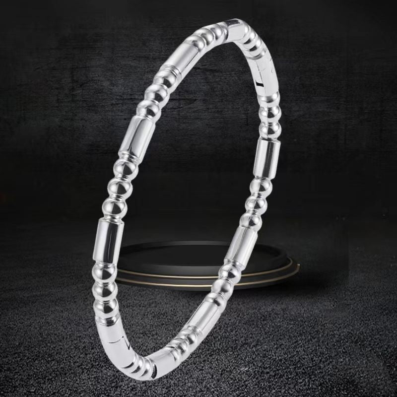 European and American Cross-Border Stainless Steel Bracelet, Titanium Steel Nail Bracelet for Women, Non-Fading, Simple, Versatile, Fashionable and Elegant Bracelet