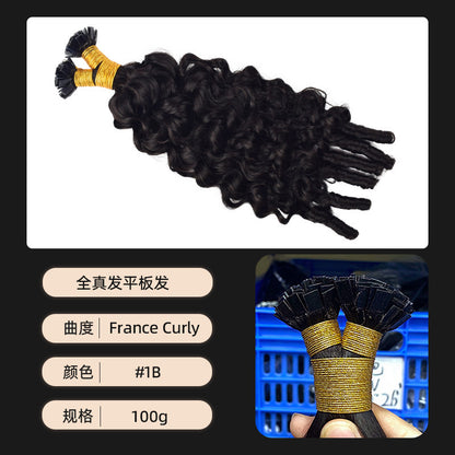 Manufacturer's Ready-Made Flat Hair Extensions for Women Flat Tip Human Hair Invisible Traceless Human Hair Wigs