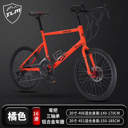New 20-inch Road Bike Curved and Straight-handle Variable Speed Road Competition sports car Young Students Small Wheel Bicycle