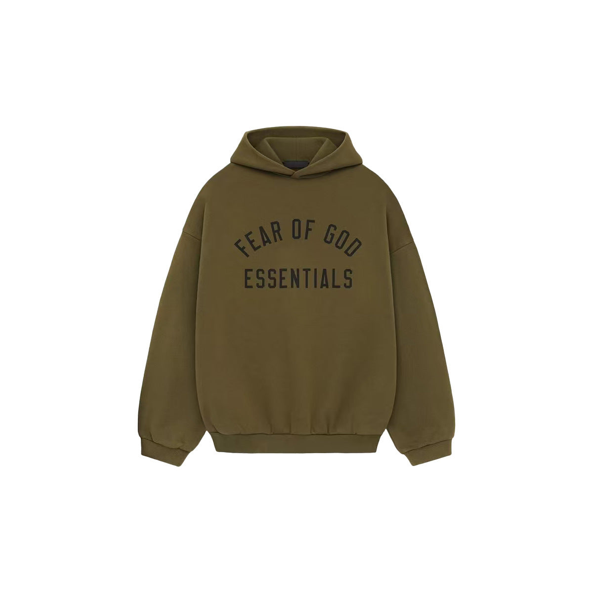 Autumn and Winter New ESSENTIALS Children's Letter Printed Hooded fleece-lined Sweater Boys' Girls' Loose Hoodie