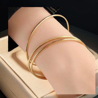 European and American Cross-Border Stainless Steel Bracelet, Titanium Steel Nail Bracelet for Women, Non-Fading, Simple, Versatile, Fashionable and Elegant Bracelet
