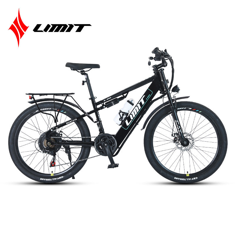 Factory Goods Straight Hair LIMIT/extreme 26inch Lithium Electric Bicycle 21 Speed Air Pressure Shock Absorption Soft Tail Electric Mountain