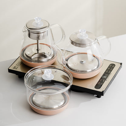 Tea Set Kettle Household Electric Kettle Set Tea Cooker Electric Tea Stove Fast Heating Tea Set Household