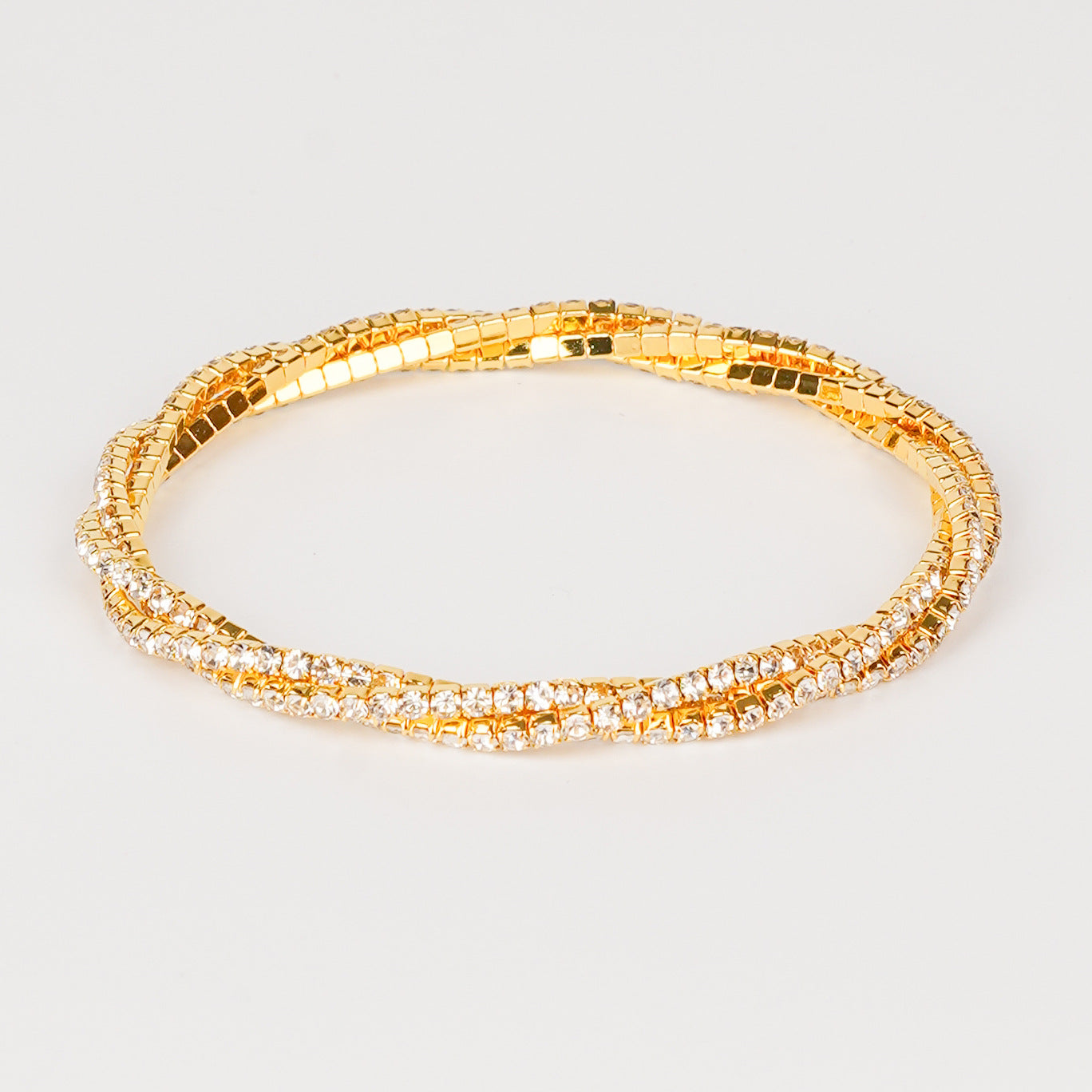 Women's Braided Crystal Bracelet Stretch High-end Bracelet Girlfriend Bracelet Light Luxury Photo Shooting Exquisite Jewelry