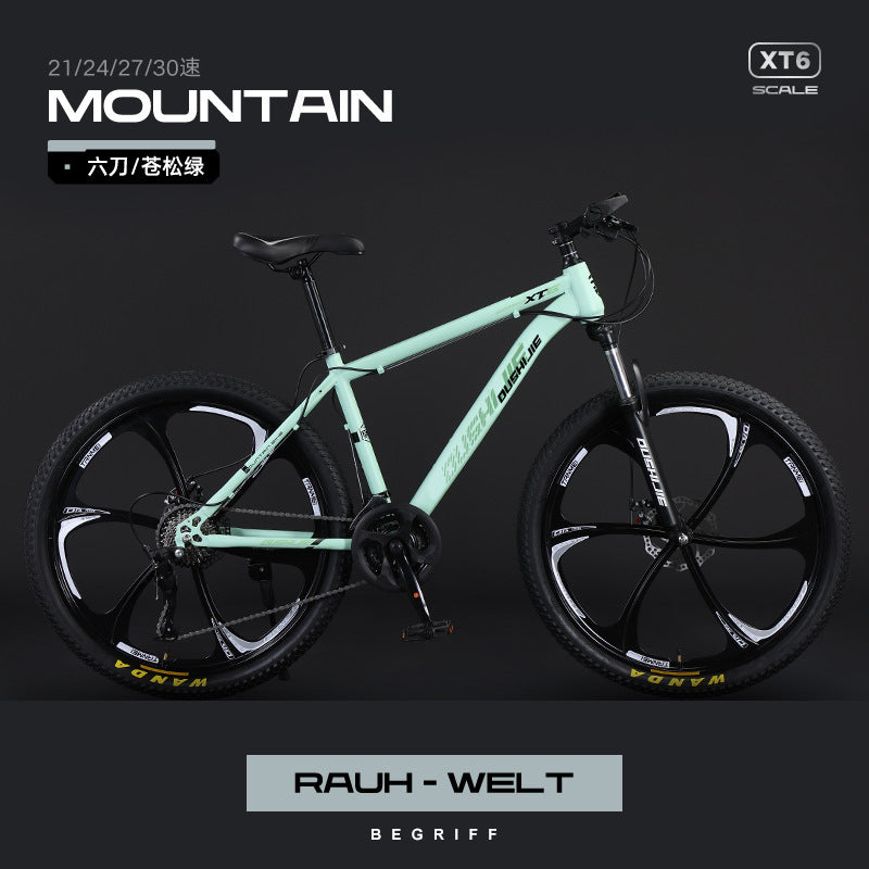 Mountain Bike Men and Women Adult Commuter Teenagers Variable Speed Student Shock Absorption off-Road Racing Bike Cross-Border