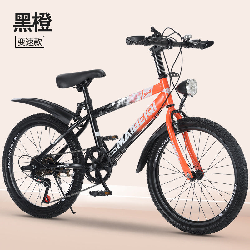 Children's Mountain Bike Primary and Secondary School Students Variable Speed Mountain Bike 8-14 Years Old Middle and Big Children Teenagers Outdoor Road Bike