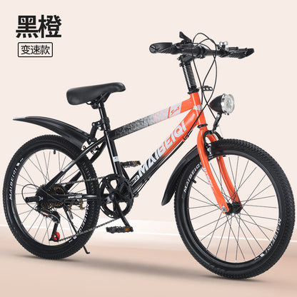 Children's Mountain Bike Primary and Secondary School Students Variable Speed Mountain Bike 8-14 Years Old Middle and Big Children Teenagers Outdoor Road Bike