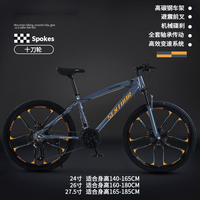 Mountain Bike Bicycle Adult Off-Road Men's and Women's Lightweight Road Variable Speed Racing Student