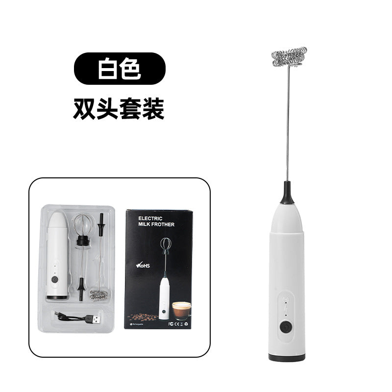 Kitchen Multifunctional Mini Rechargeable Electric Milk Frother Coffee Stirring Stick Milk Frother Milk Powder Mixer