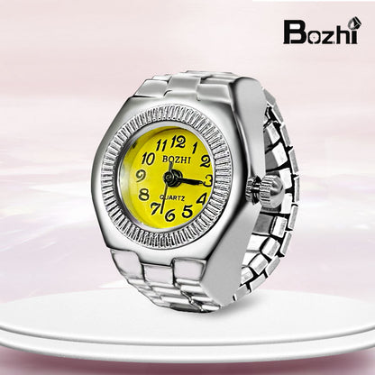 [Ring watch] new hot creative alloy shell finger watch lovers foreign trade new men and women manufacturers direct batch