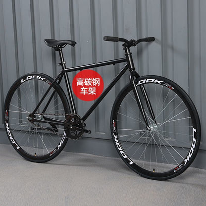 Road Bike Adult Variable Speed Dead Fly Super Light Curved Handle Racing Student Male Female Solid Tire Internet Celebrity Bike