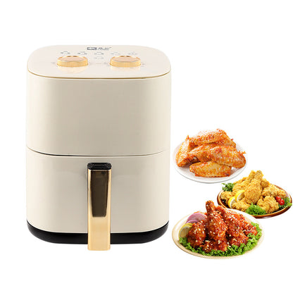 Camel Air Fryer 6L Household Large Capacity Electric Oven creamy-white Fries Baking Machine Gift Visual Fryer Wholesale
