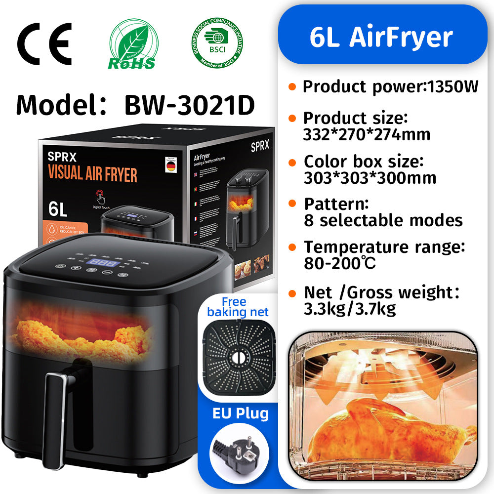 Yangzi Air Fryer Household Large Capacity Air Fryer 5Lair Fryer Air Fryer Multi-Function