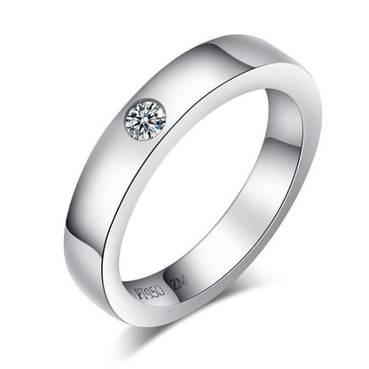 Simulated Classic Six-Claw Ring Women's Open Diamond Ring Niche Moissanite Ring European and American Luxury Foreign Trade Jewelry Manufacturer