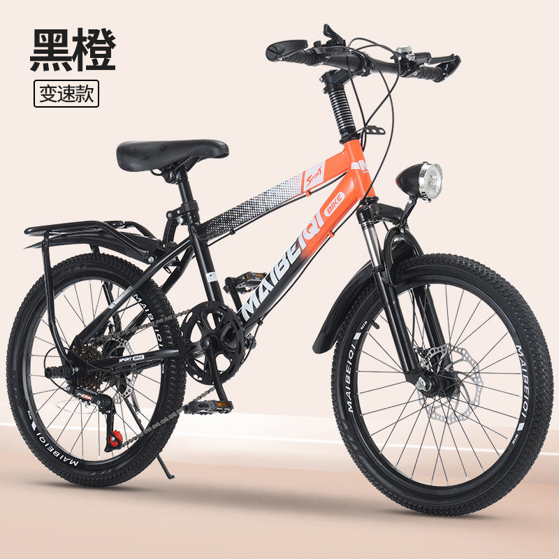 Children's Mountain Bike Primary and Secondary School Students Variable Speed Mountain Bike 8-14 Years Old Middle and Big Children Teenagers Outdoor Road Bike