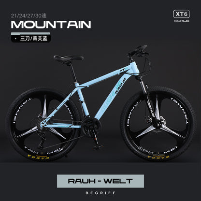 Mountain Bike Men and Women Adult Commuter Teenagers Variable Speed Student Shock Absorption off-Road Racing Bike Cross-Border