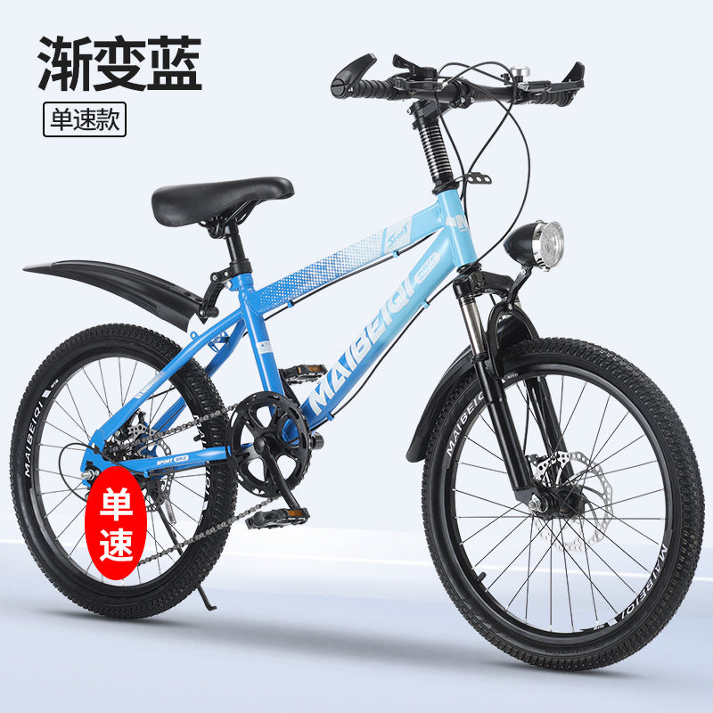 Children's Mountain Bike Primary and Secondary School Students Variable Speed Mountain Bike 8-14 Years Old Middle and Big Children Teenagers Outdoor Road Bike