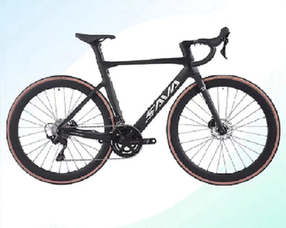 SAVA SAVA high-end full carbon fiber road bike 24-speed 7120 oil pressure disc brake ultra-light curved handle racing car